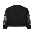 "Midknight" Waffle Knit LS