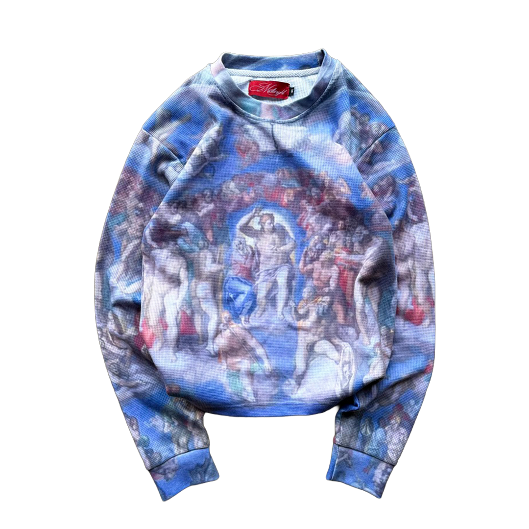 "Merge" Waffle Knit LS