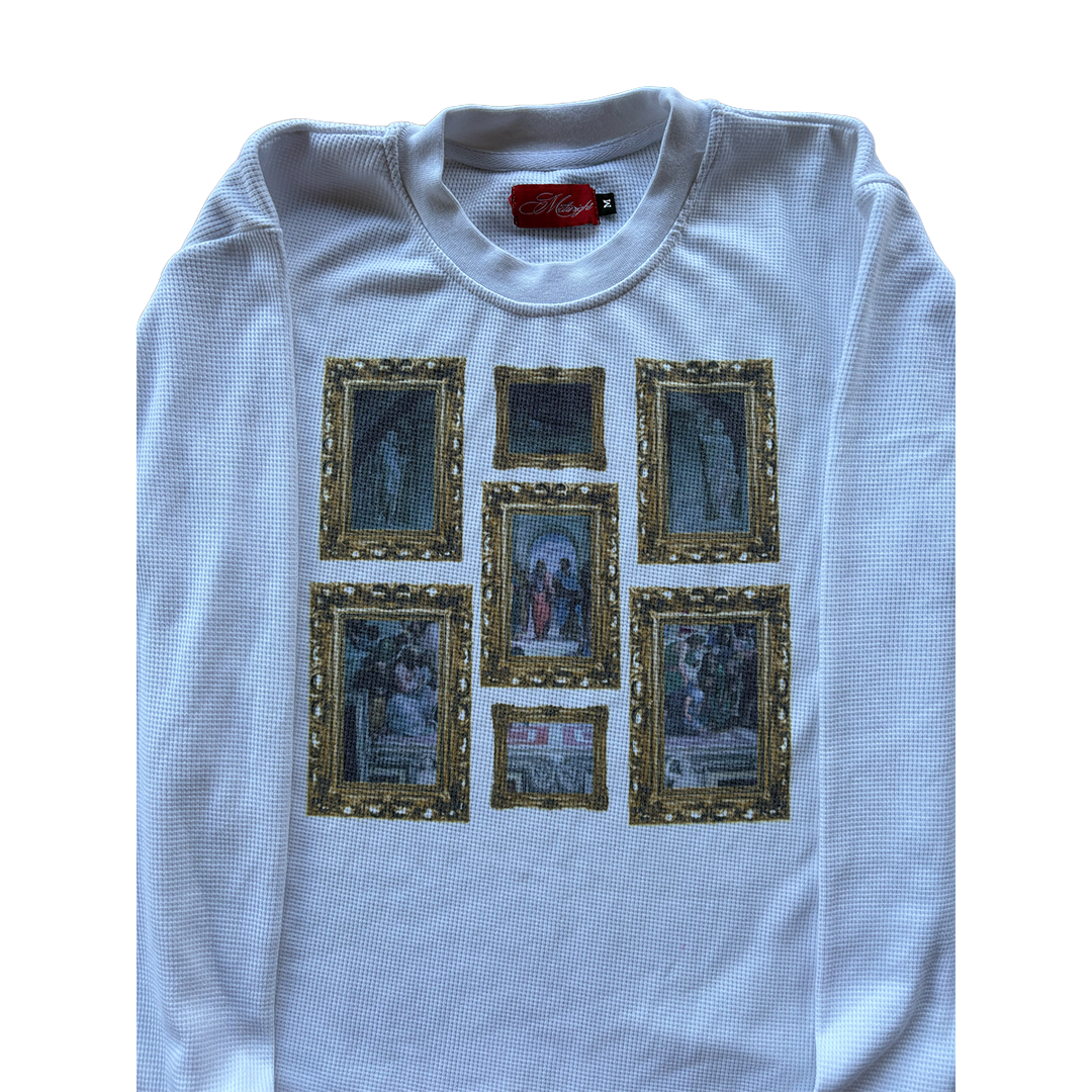 "Renaissance" Waffle Knit LS
