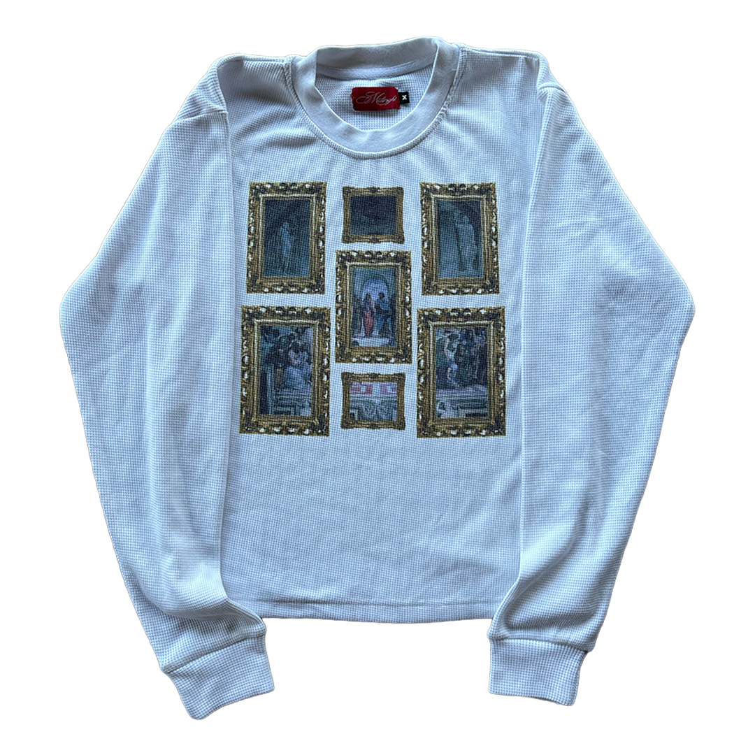 "Renaissance" Waffle Knit LS